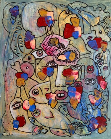 Pittura intitolato "Spring feeling" da Pavel Kuragin, Opera d'arte originale, Acrilico