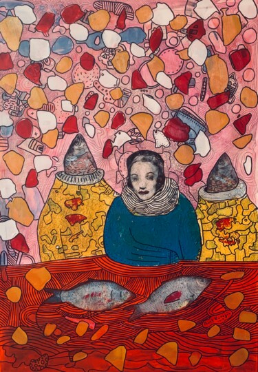 Peinture intitulée "Marlene and Hollywo…" par Pavel Kuragin, Œuvre d'art originale, Acrylique