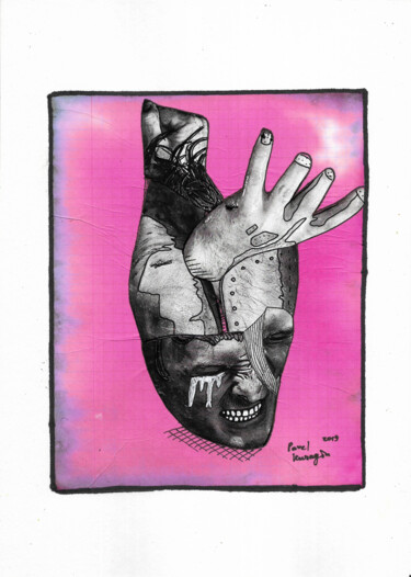 Collagen mit dem Titel "Psychedelic rhapsod…" von Pavel Kuragin, Original-Kunstwerk, Collagen