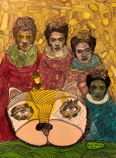 绘画 标题为“Four sisters of Fri…” 由Pavel Kuragin, 原创艺术品, 丙烯
