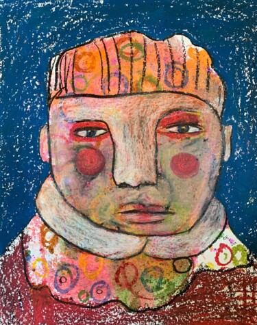 Dibujo titulada "Inquisitive boy #4" por Pavel Kuragin, Obra de arte original, Pastel