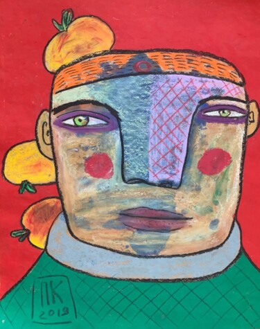 Drawing titled "Inquisitive boy 12" by Pavel Kuragin, Original Artwork, Pastel