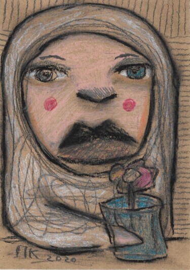 Рисунок под названием "Quarantine. Day 19." - Pavel Kuragin, Подлинное произведение искусства, Древесный уголь