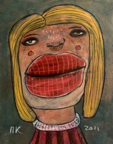 Painting titled "Girl from Berlin" by Pavel Kuragin, Original Artwork, Pastel