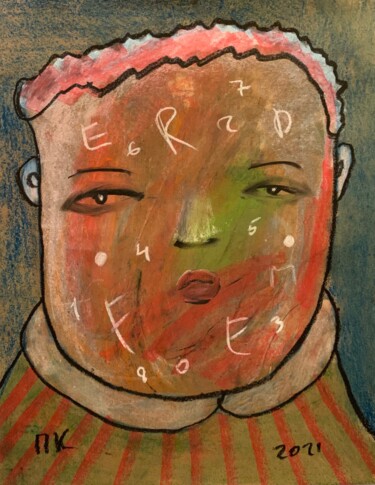 Malerei mit dem Titel "Quarantine. Second…" von Pavel Kuragin, Original-Kunstwerk, Pastell