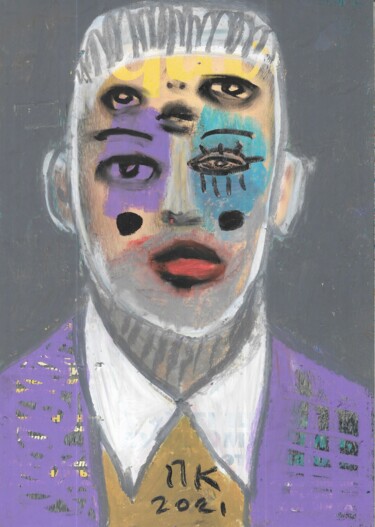 "Serious portrait #89" başlıklı Resim Pavel Kuragin tarafından, Orijinal sanat, Pastel