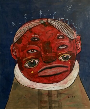 Painting titled "Procrastination. Da…" by Pavel Kuragin, Original Artwork, Acrylic