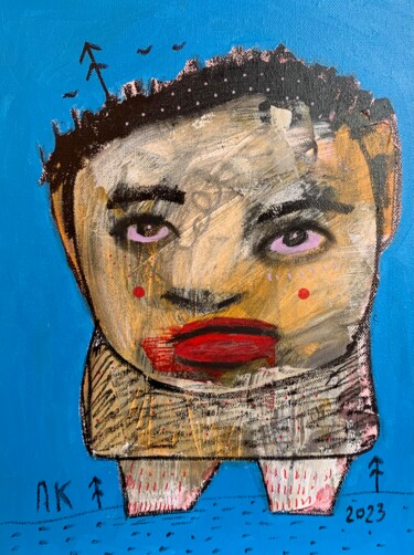 Painting titled "Frustration. Day 51." by Pavel Kuragin, Original Artwork, Acrylic