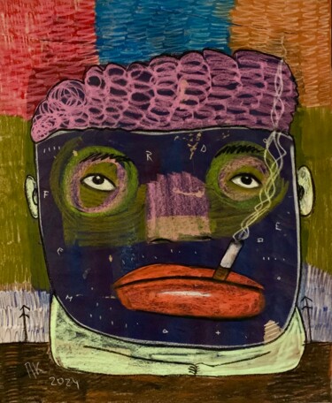Malerei mit dem Titel "Procrastination. Da…" von Pavel Kuragin, Original-Kunstwerk, Pastell