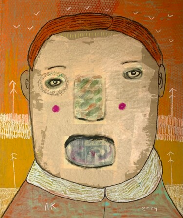 Schilderij getiteld "Procrastination. Da…" door Pavel Kuragin, Origineel Kunstwerk, Pastel