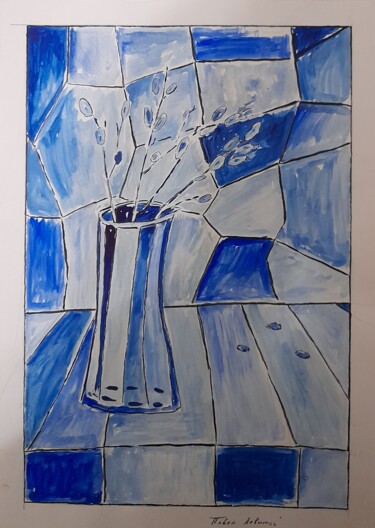 Картина под названием ""Холодные чувства"" - Pavel Levites, Подлинное произведение искусства, Темпера