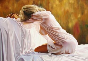 Malerei mit dem Titel "Sacrament of woman" von Pavel Moskalenko, Original-Kunstwerk, Öl