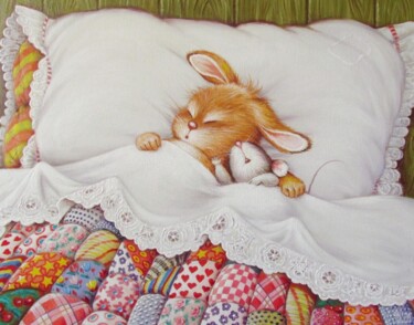 Painting titled "Sweet dreams" by Pavel Moskalenko, Original Artwork, Oil