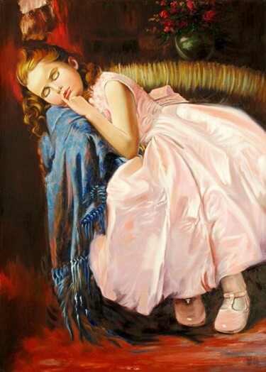 Painting titled "Sweet Dream" by Pavel Moskalenko, Original Artwork, Oil