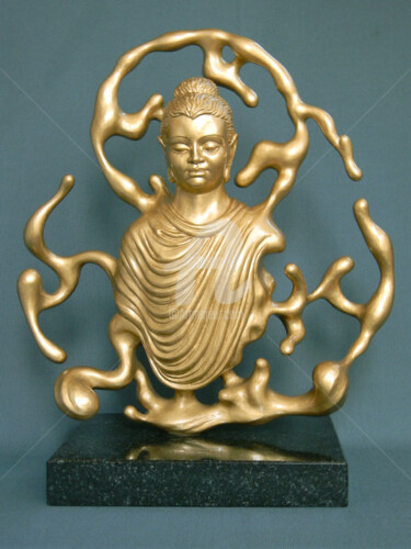 Скульптура под названием "«Материализация Буд…" - Павел Жуковский, Подлинное произведение искусства, Пластмасса