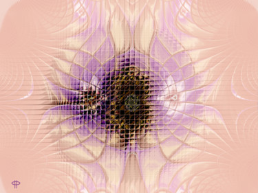 Digitale Kunst mit dem Titel "Sunflower Rabbit" von Jim Pavelle, Original-Kunstwerk, 2D digitale Arbeit