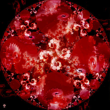 Digital Arts titled "Deep Dish Sun Spots" by Jim Pavelle, Original Artwork, 2D Digital Work
