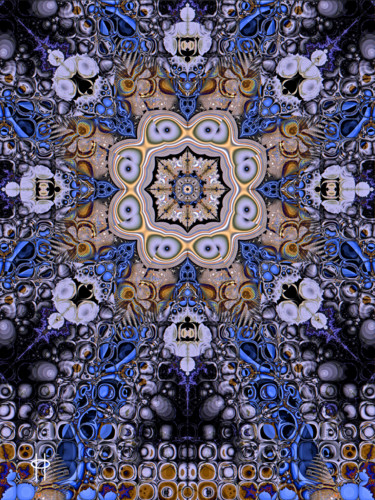 Digital Arts titled "Kachina Blue" by Jim Pavelle, Original Artwork, 2D Digital Work
