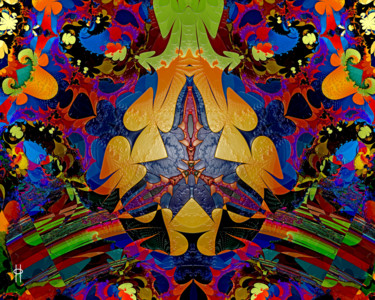 Digital Arts titled "Spring Garland" by Jim Pavelle, Original Artwork, 2D Digital Work