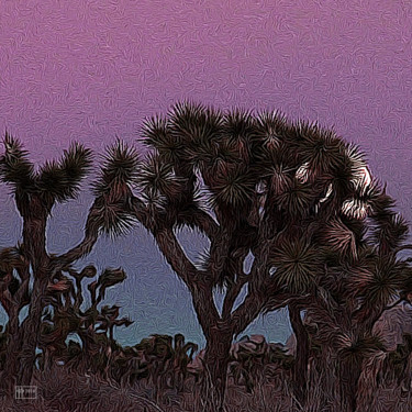Digital Arts titled "Joshua Tree Moonrise" by Jim Pavelle, Original Artwork