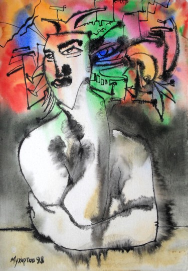 Рисунок под названием "Маскарад 1" - Павел Мухортов, Подлинное произведение искусства, Другой