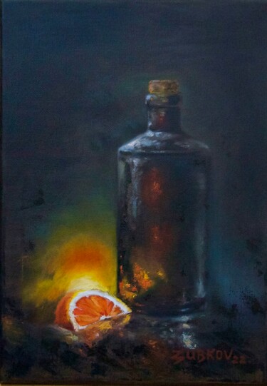 Malerei mit dem Titel "Por la tarde" von Pavel Zubkov, Original-Kunstwerk, Öl