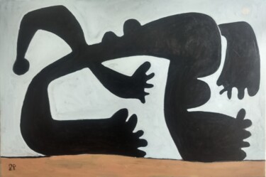Картина под названием "Глубокий загар" - Павло По, Подлинное произведение искусства, Масло
