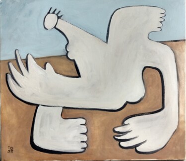 Painting titled "Dove" by Pavlo Po, Original Artwork, Oil