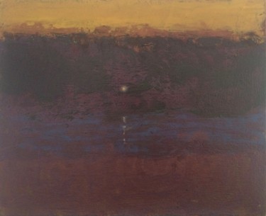 Peinture intitulée "Paysage (l'étang)" par Pierre Pavloff, Œuvre d'art originale, Acrylique
