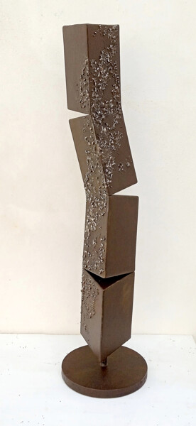 Sculpture titled "Equilibrio, serie "…" by Pavlovskydesign Metal And Painting, Original Artwork, Metals