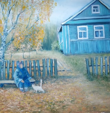 Картина под названием "Подберезовна и её к…" - Nikolay Pavlenko, Подлинное произведение искусства, Масло