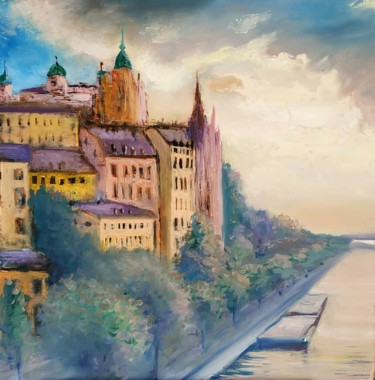 Картина под названием "Стокгольм" - Nikolay Pavlenko, Подлинное произведение искусства, Масло