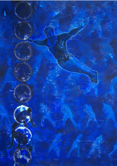 Pittura intitolato "Let me Fly" da Pawan Shharma, Opera d'arte originale, Acrilico