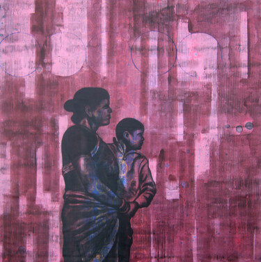 Malerei mit dem Titel "AMAYA" von Pawan Shharma, Original-Kunstwerk, Acryl