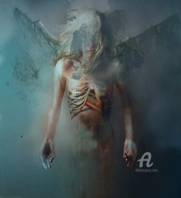 Digital Arts titled "20233 Angel" by Paweł Alan Motyka, Original Artwork, Digital Painting