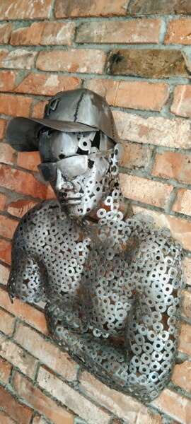 Sculpture intitulée "Metall Skulptur" par Pawel Bielec, Œuvre d'art originale, Métaux