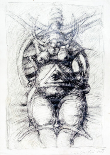 Dessin intitulée ""Rysunek 3"" par Paweł Jagła, Œuvre d'art originale, Crayon