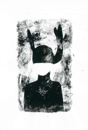 Druckgrafik mit dem Titel "yetersiz / insuffic…" von Paydaş Mehmed, Original-Kunstwerk, Monotypie