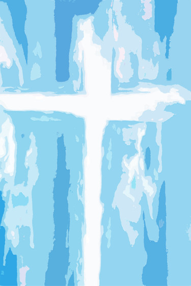 Digitale Kunst mit dem Titel "Only JESUS" von Emmanuel Payet, Original-Kunstwerk, Digitale Malerei