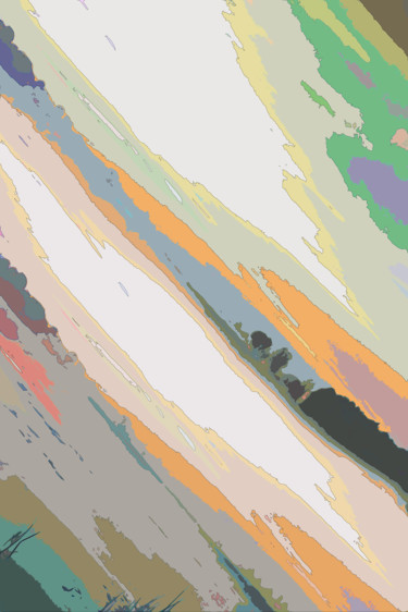 Digitale Kunst mit dem Titel "New View" von Emmanuel Payet, Original-Kunstwerk, Digitale Malerei