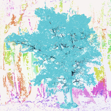 Digital Arts με τίτλο "Tree" από Emmanuel Payet, Αυθεντικά έργα τέχνης, Ψηφιακή ζωγραφική