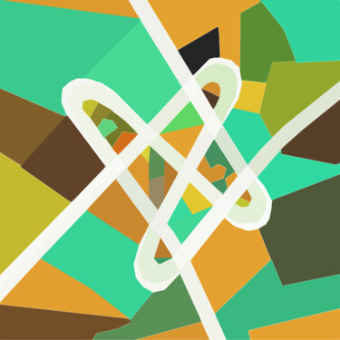 Digitale Kunst mit dem Titel "Univers" von Emmanuel Payet, Original-Kunstwerk, Digitale Malerei