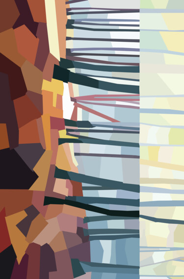Digitale Kunst mit dem Titel "Repos" von Emmanuel Payet, Original-Kunstwerk, Digitale Malerei