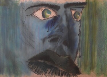 Malerei mit dem Titel "Autorretrato (Self…" von Rodrigo Payró, Original-Kunstwerk, Pastell