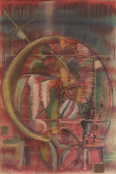 Pintura titulada "El espejo (Mirror)" por Rodrigo Payró, Obra de arte original, Pastel
