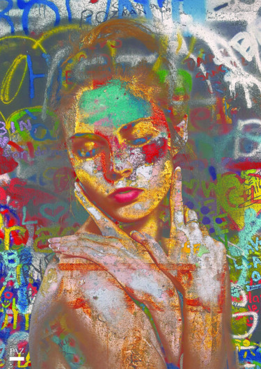 Digitale Kunst mit dem Titel "LIGHT" von Paz, Original-Kunstwerk, Digitale Collage