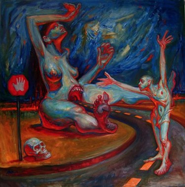 Painting titled "The Most Vulgar Thi…" by Paz Winshtein, Original Artwork, Oil