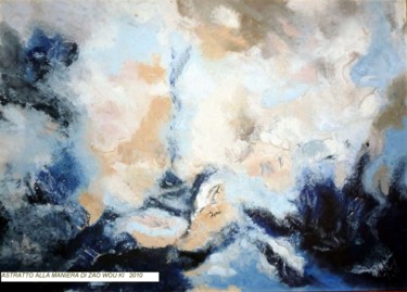 Pittura intitolato "astratto alla manie…" da Paola Benni, Opera d'arte originale, Olio
