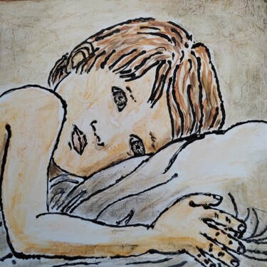 Painting titled "Sans titre" by Philippe Bourney, Original Artwork, Acrylic