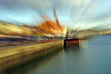 Photography titled "Trouville. Les quais" by Philippe Dorléans, Original Artwork, Non Manipulated Photography Mounted on Alu…